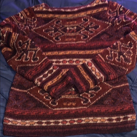 Lauren Ralph Lauren Small Petite southwestern country style sweater - Picture 7 of 7